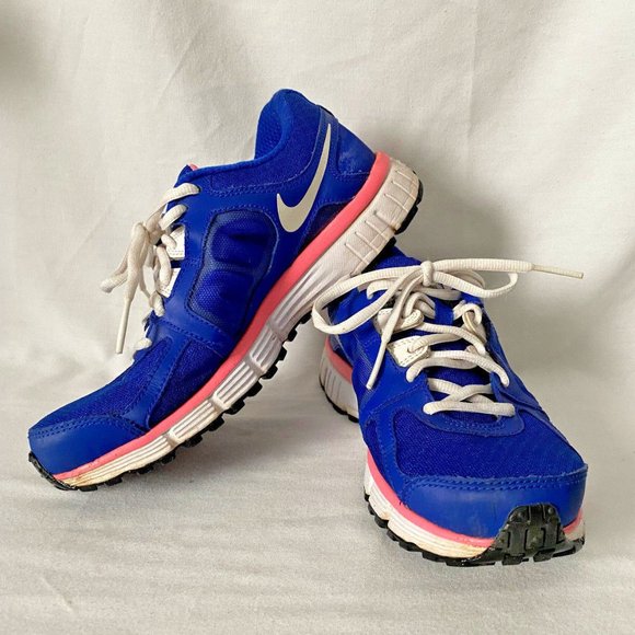 Nike Dual Fusion ST 2 Athletic Running Shoe Womens Size 6.5 454240-416 Blue Pink - Picture 7 of 12